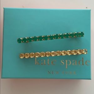 Kate Spade Rhinestone Barrettes